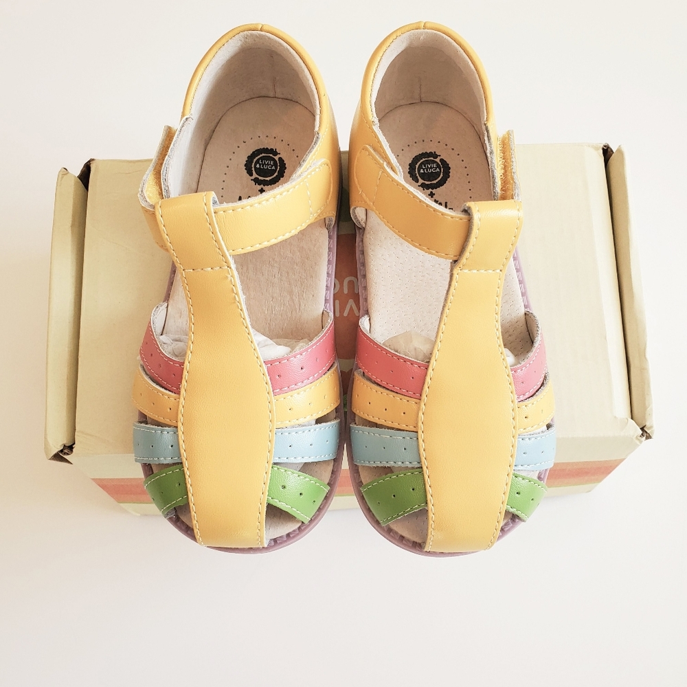 NIB Livie & Luca Rainbow Paz Sandals